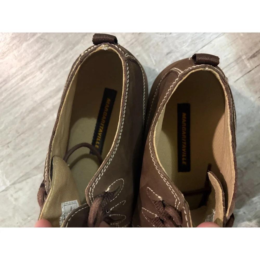 Margaritaville Havana Dreamin Shoes Men's Leather Brown/Tan MG5063D Size 10‎